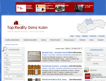 Tablet Screenshot of priestory.reality-dolnykubin.eu